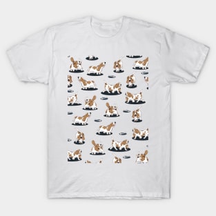 Basset Hound Pattern T-Shirt